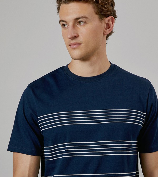 Burton Burton - Navy Round Neck T-Shirts