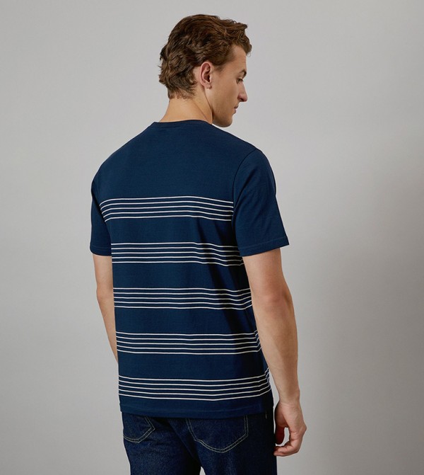 Burton Burton - Navy Round Neck T-Shirts