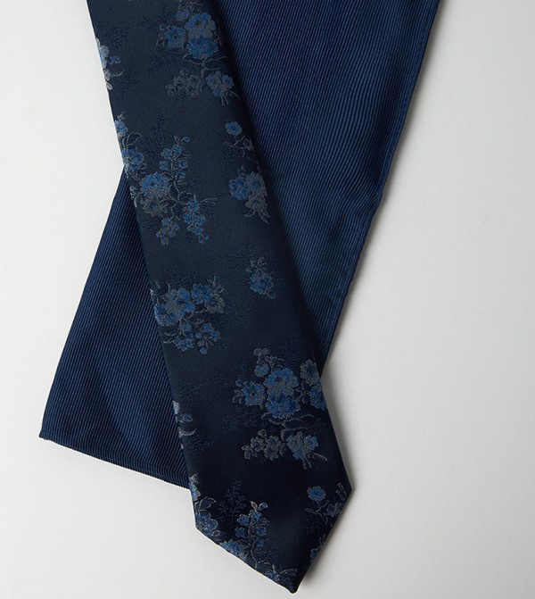 Burton  Ties - Navy Regular Ties