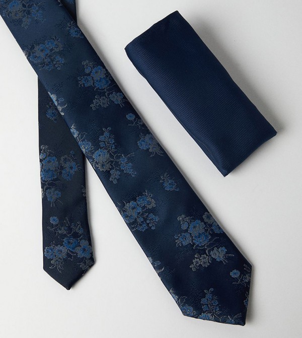 Burton  Ties - Navy Regular Ties