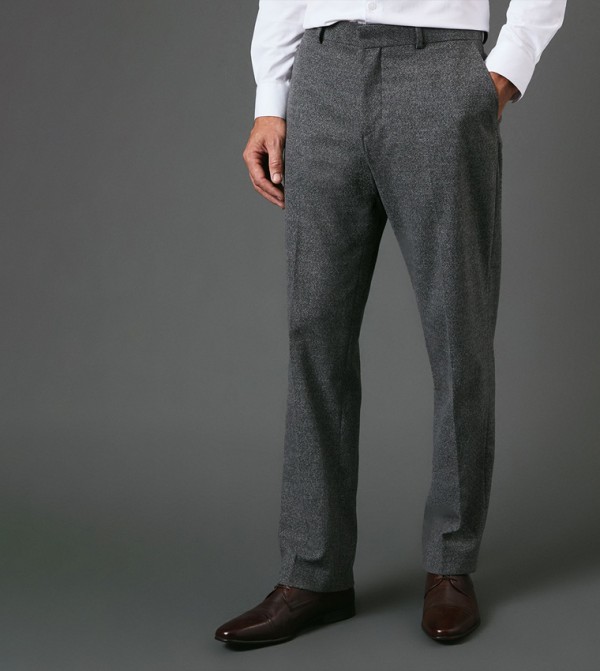 Burton  Formal Pants - Grey Formal Pants
