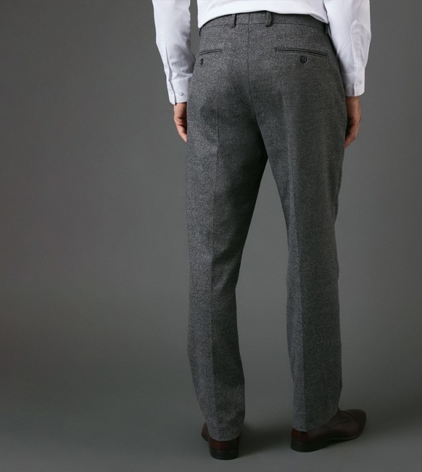 Burton  Formal Pants - Grey Formal Pants