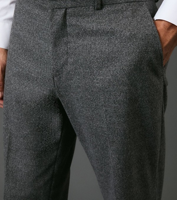 Burton  Formal Pants - Grey Formal Pants