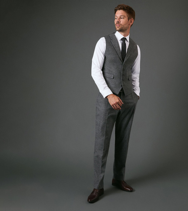 Burton  Waistcoats - Grey Waistcoats