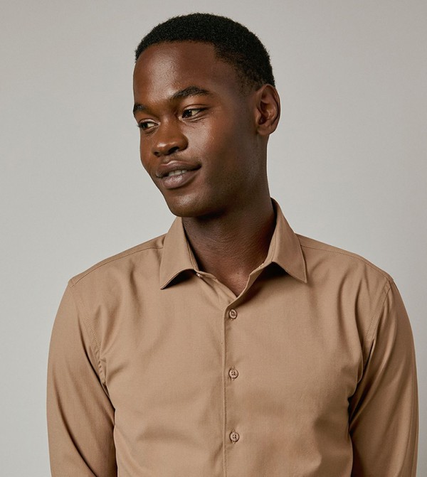 Burton  Formal Shirts - Tan Formal Shirts