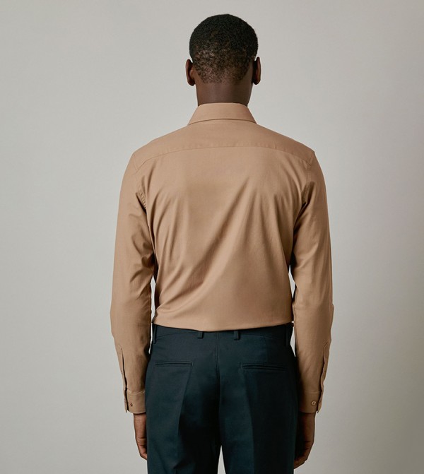 Burton  Formal Shirts - Tan Formal Shirts
