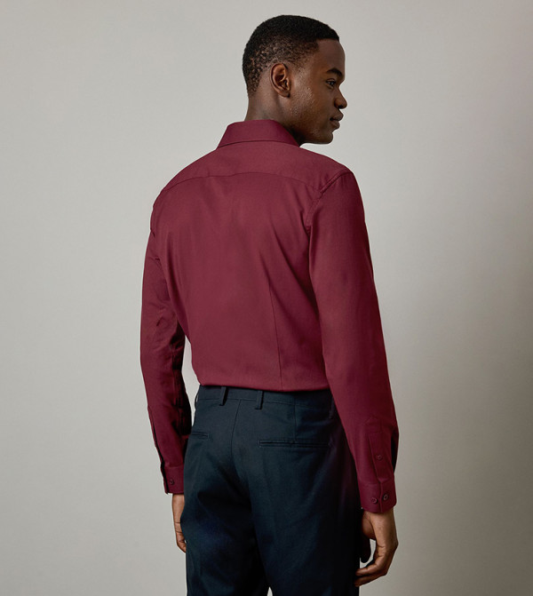 Burton  Formal Shirts - Red Formal Shirts