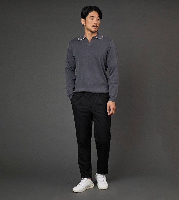 Burton  - Grey V-neck Sweaters