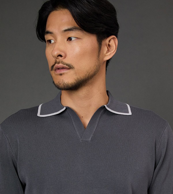 Burton  - Grey V-neck Sweaters