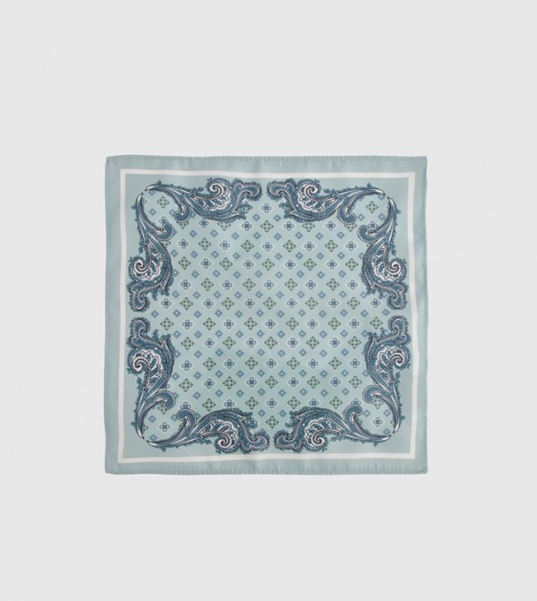 Burton Scarves - Green Pocket Sqaure