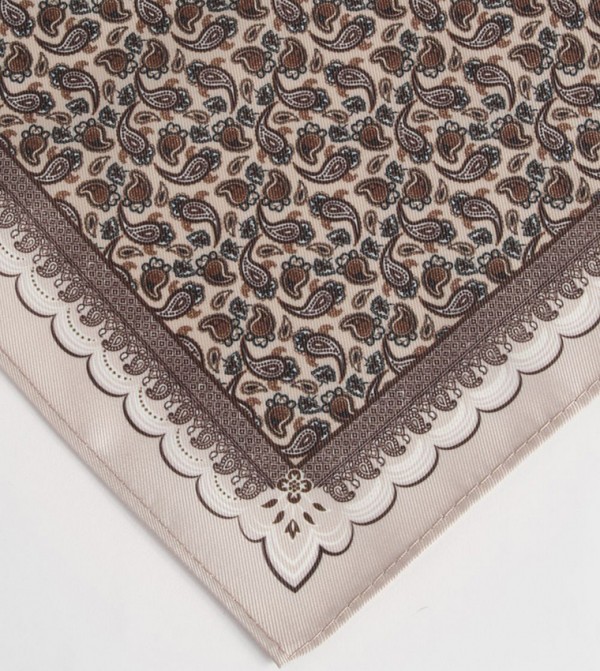 Burton  Scarves - CHAMPAGNE Pocket Sqaure