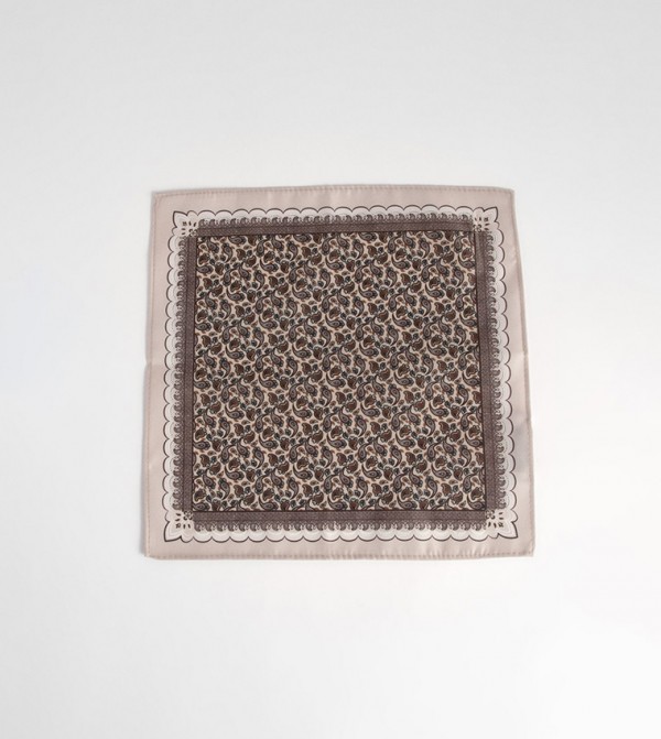 Burton  Scarves - CHAMPAGNE Pocket Sqaure
