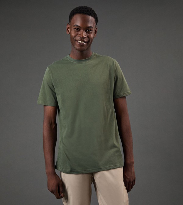 Burton Burton - Khaki Round Neck T-Shirts