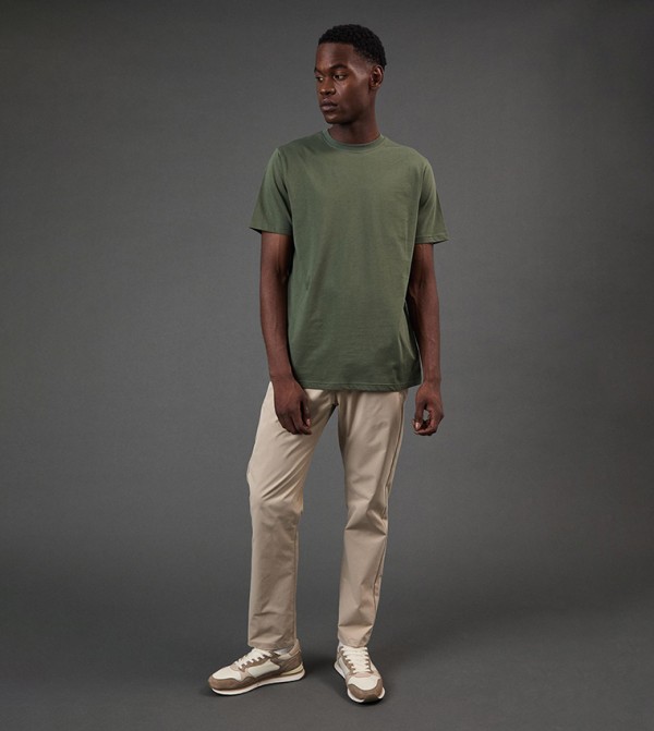 Burton Burton - Khaki Round Neck T-Shirts