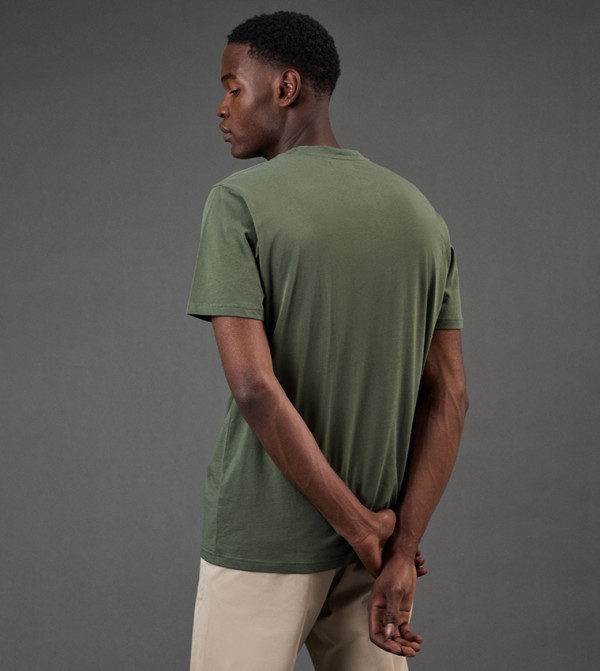 Burton Burton - Khaki Round Neck T-Shirts