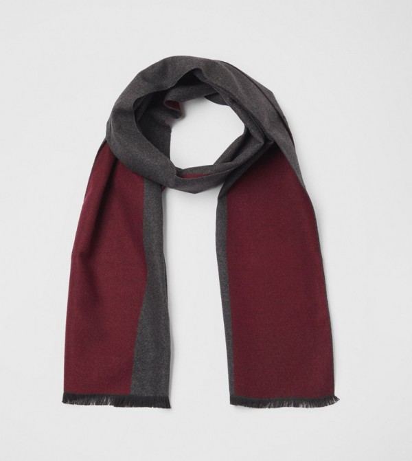 Burton Accessories - Burgundy Knitted Scarves