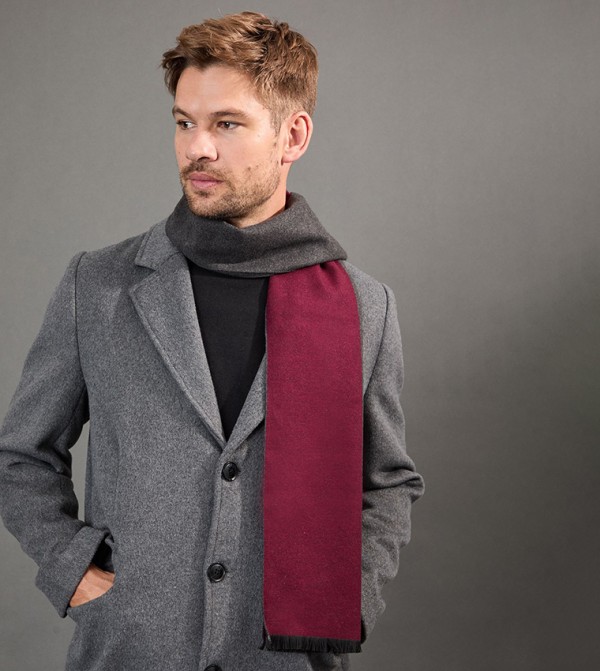 Burton Accessories - Burgundy Knitted Scarves