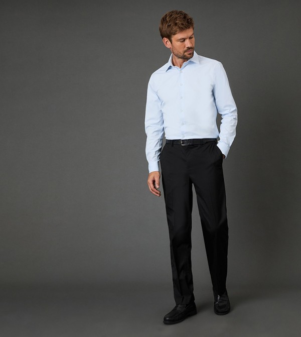 Burton  Formal Shirts - Blue Long Sleeves