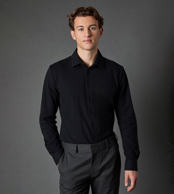 Burton  Formal Shirts - Black Long Sleeves