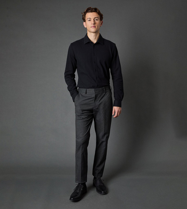 Burton  Formal Shirts - Black Long Sleeves