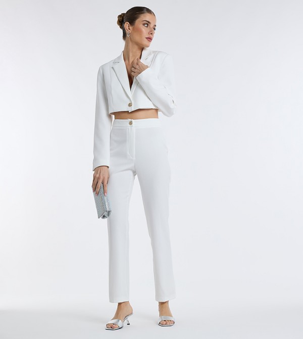 BCBG  Pants & Leggings - White Casual Pants