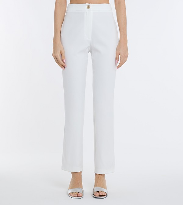 BCBG  Pants & Leggings - White Casual Pants