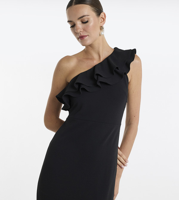 BCBG Clothing - Black Midi Dresses