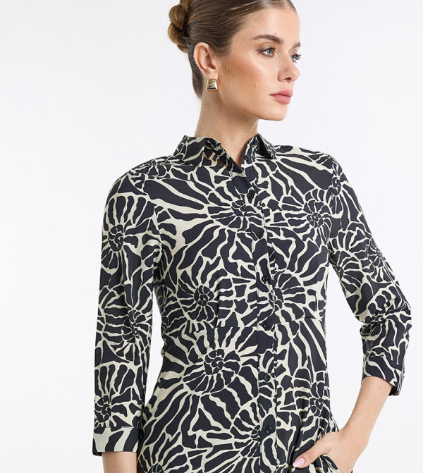 BCBG  Clothing - Black Shirt & T-Shirt Dresses