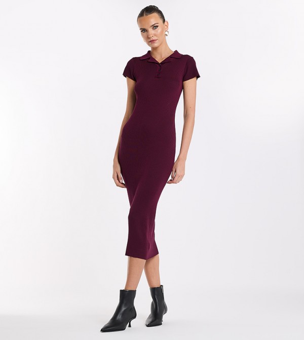 BCBG  - Red Shirt & T-Shirt Dresses