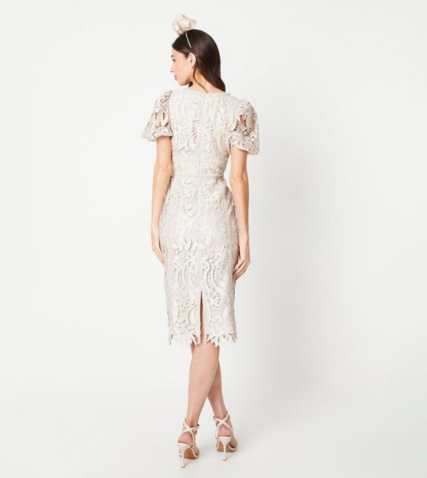 Coast - Outlet  - Beige Midi Dresses