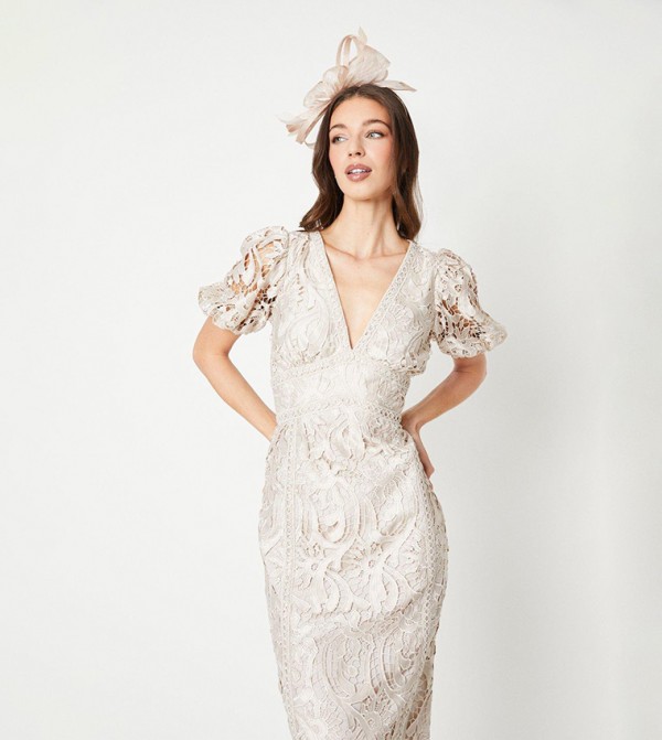 Coast - Outlet  - Beige Midi Dresses