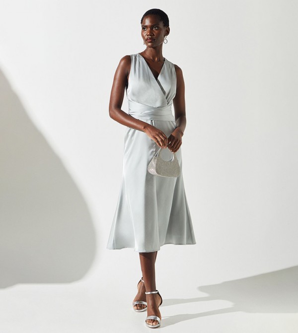 Coast  - Grey Midi Dresses