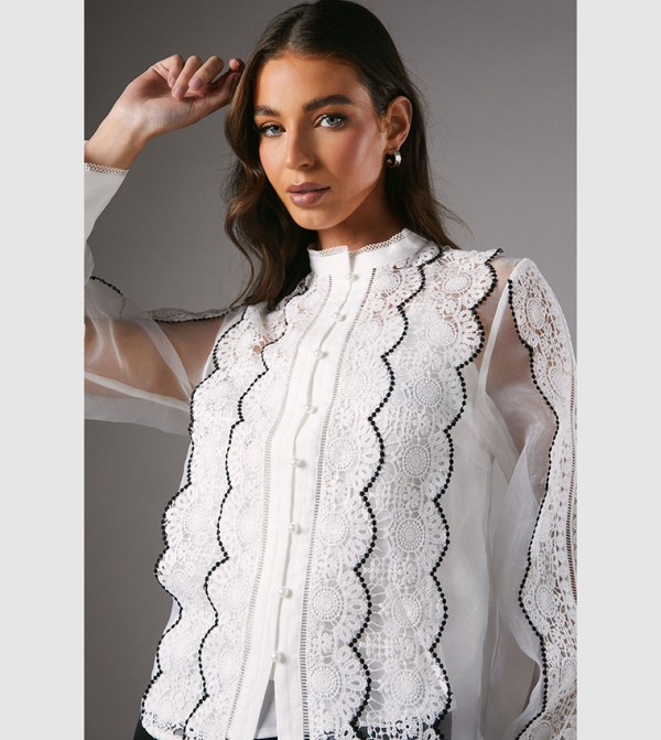 كوست كوست - أبيض Casual Tops