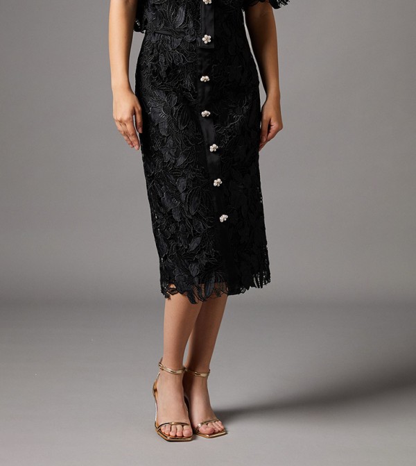Coast Coast - Black Midi Skirts