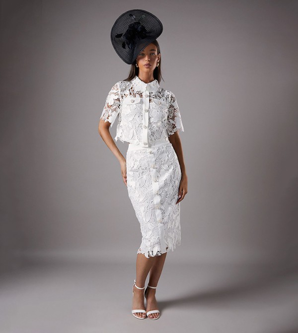 Coast Coast - White Midi Skirts