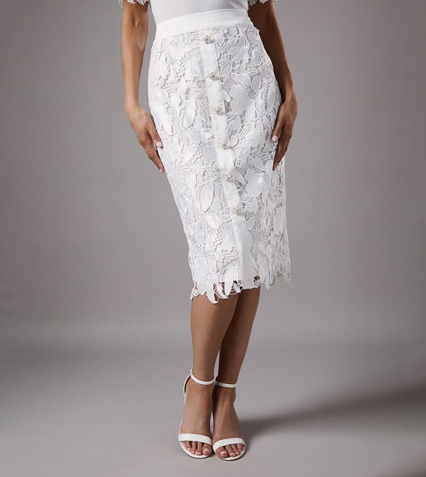 Coast Coast - White Midi Skirts