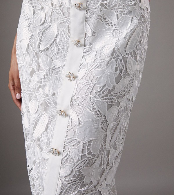 Coast Coast - White Midi Skirts