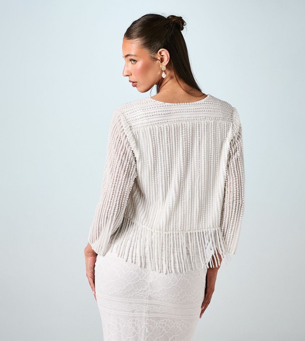 Coast Coast - White Casual Jackets