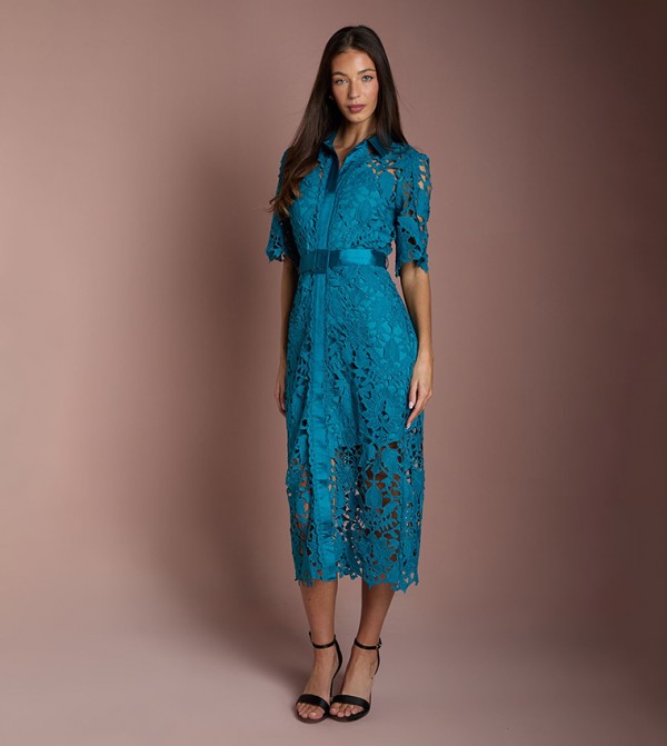 Coast Midi Dresses - Teal Midi Dresses