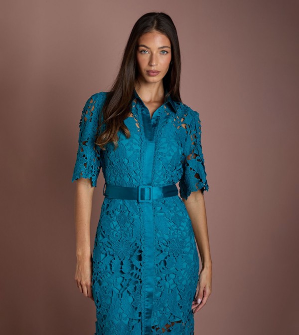 Coast Midi Dresses - Teal Midi Dresses