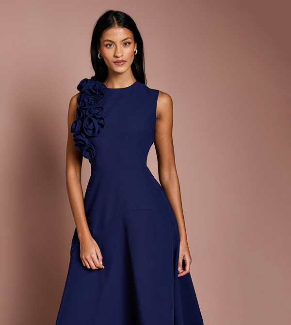 Coast Coast - Navy Midi Dresses