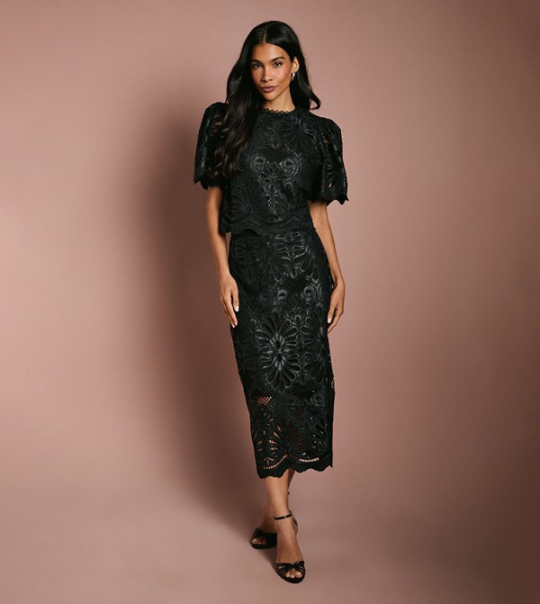 Coast  - Black Midi Skirts
