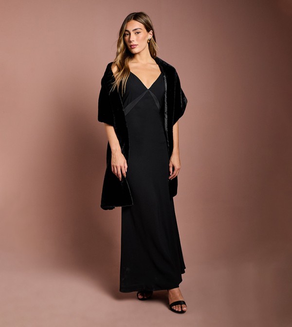 كوست أوشحة صوفية - أسود Woolen Scarves