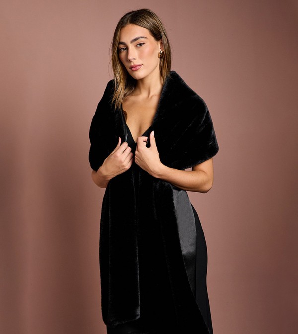 كوست أوشحة صوفية - أسود Woolen Scarves