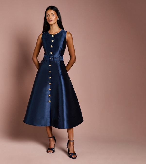 Coast Coast - Navy Midi Dresses