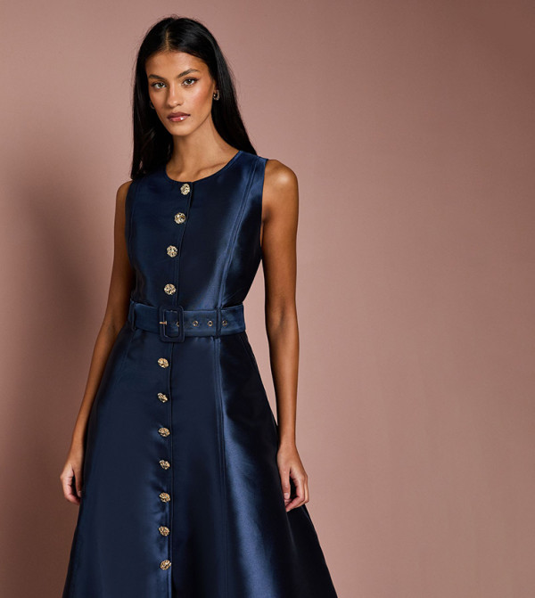 Coast Coast - Navy Midi Dresses
