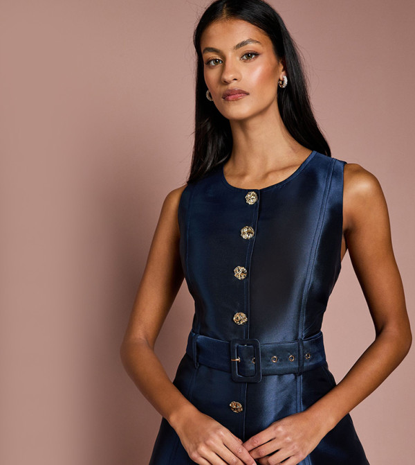 Coast Coast - Navy Midi Dresses