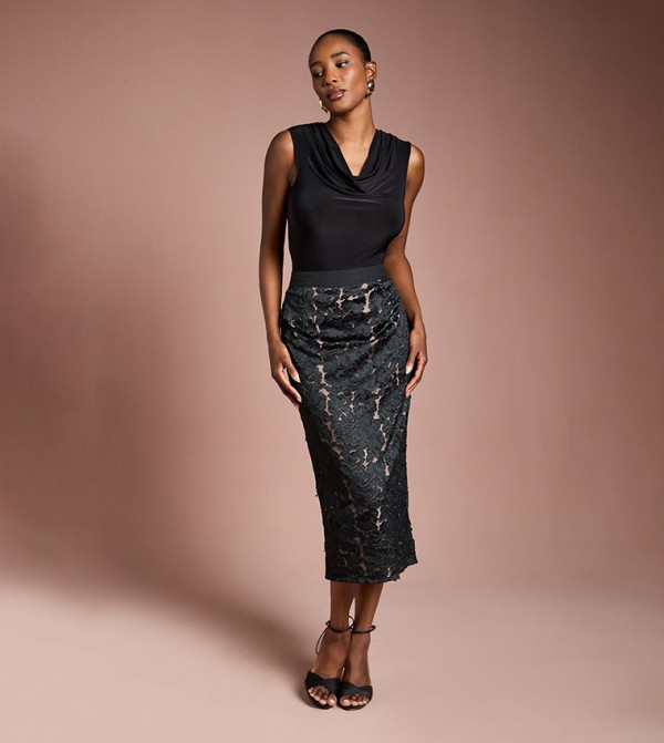 كوست  ملابس - أسود Midi Skirts