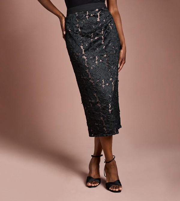 كوست  ملابس - أسود Midi Skirts