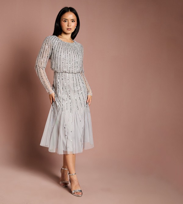 Coast Midi Dresses - Grey Midi Dresses